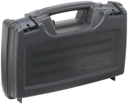 Plano Protector Series Single Pistol Case, Small, Black, Hunting Gun Case with Padlock Tabs and Foam Padding, Hard Plastic Pistol Case by PLANO%C2%AEOutdoors