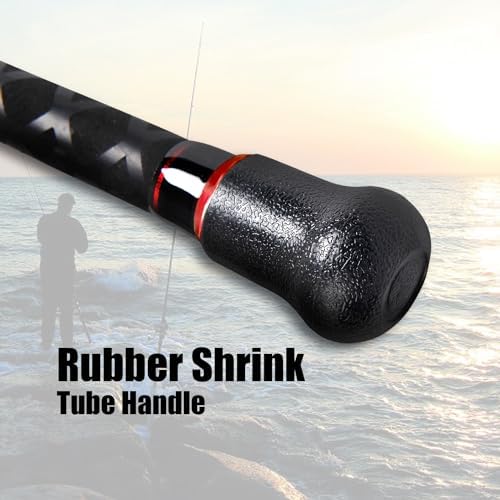 Fiblink Surf Casting Fishing Rod 2-Piece Graphite Travel Baitcasting Fishing Rod - Image 7