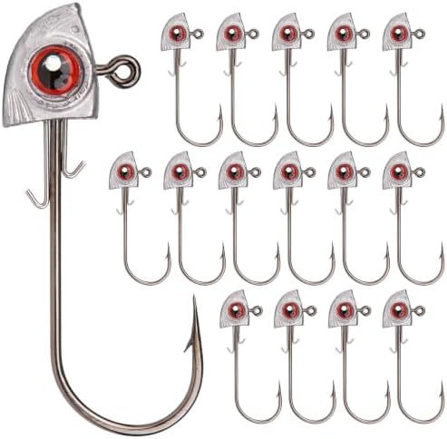 Fish Eye Swimbait Fishing Jig Heads for Bass Fresh&Saltwater by OJYDOIIIY