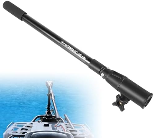 MKA-44 Telescoping Extension Handle Compatible with Minn Kota Transom-Mount Trolling Motors & Most Hand-Steer Outboard Motors | 24" to 40" Adjustable, Tool-Free Install for Enhanced Control by DurableToolsYouTrust