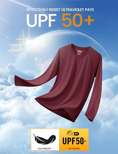 MAGCOMSEN Men's Long Sleeve Shirts UPF 50+ UV Sun Protection Athletic Shirts for Hiking Running Workout Rash Guard - Image 3