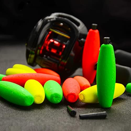 Peg Floats for Catfish Crappie,Foam Cigar Slip Fishing Corks Bobbers for Santee Rig - Image 3