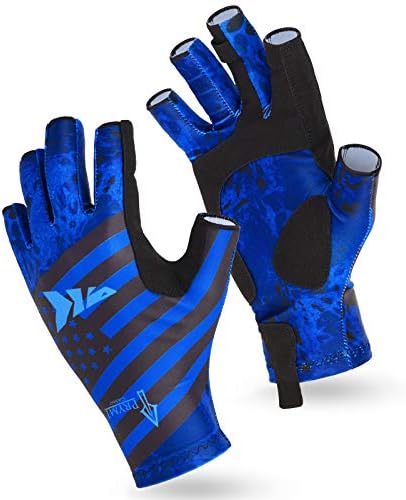 KastKing Sol Armis UPF50+ Fingerless Fishing Gloves, Men and Women by KastKing