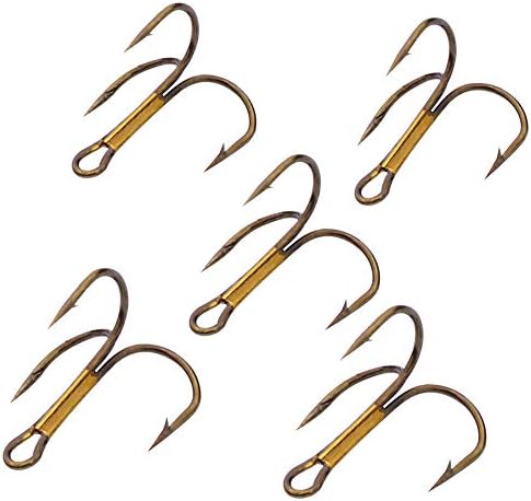 AMHDV 100pcs Treble Hooks Sharp Triple Hook for Freshwater Saltwater - Image 6