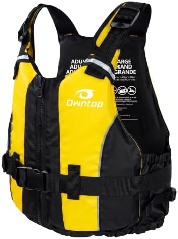 Owntop Swim Jacket Adult | Adjustable Crotch Strap | Large Armhole | Sturdy Zipper & Buckle | Kayak, Boating, Fishing, Paddle Sports by Owntop