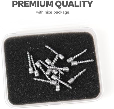 60/80-PCs Hard Alloy Screw Nail Weights, Stamped Insert Bass Fishing Sinkers, Assortment 6 Sizes for Neko Rig/Hover Rig&Wacky Worm Rig - Image 6