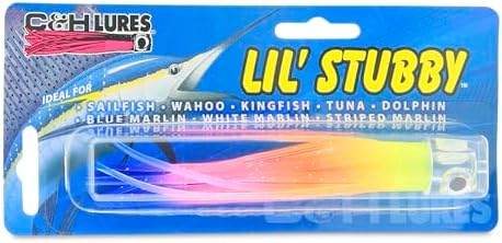 C&H Lil Stubby Fishing Lure, Ballyhoo Skirt, 5.5 in, Saltwater Trolling - Image 2