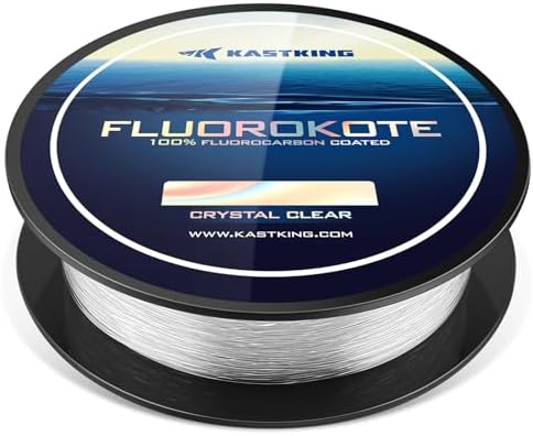 KastKing Fluorokote Fluorocarbon Coated Fishing Line, Fluorocarbon Leader by KastKing