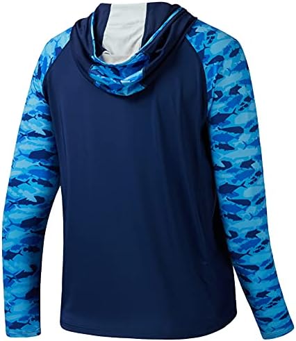 BASSDASH Men’s UPF 50 Performance Fishing Shirt Cooling Hoodie Camo Long Sleeve FS17M - Image 3