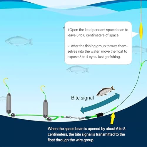 30lots Adjustable Buoyance Hook Tube Bottom Rigs Fishing Accessories for Improved Carps Bites Success Rate Underwater Floating Fish Hook Attractor - Image 5