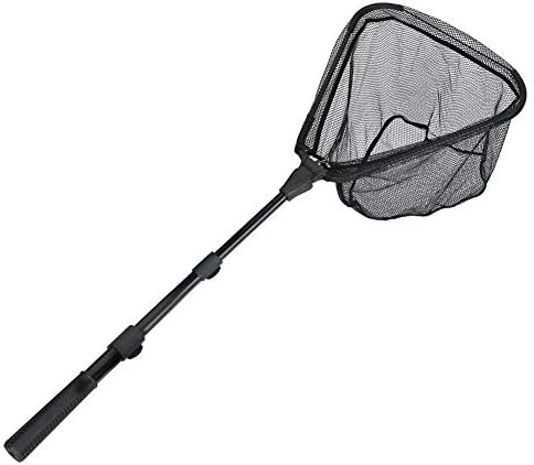 RESTCLOUD Fishing Landing Net with Telescoping Pole Handle, Fishing net Freshwater for Kids Men Women, Extend to 40-63 Inches - Image 3