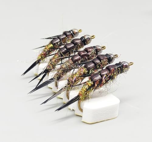 Pack of 10 Nymph stonefly Fly Flies Trout Fishing Artificial Insect Fishing Bait Lure by Unknown