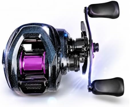 DCast Baitcasting Fishing Reel with Digital Anti-Backlash Control & Smart Braking System, Lightweight Easy-Cast Baitcaster for Bass Fishing by KingKatch