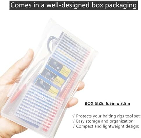 Baiting Needle for Carp Bait Rig: 8-in-1 Hair Rig Making Tool Kit Carp Fishing Equipment - Image 3