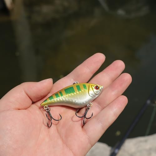 EXAURAFELIS Lipless Crankbait Fishing Lures Fishing Gear Vibration Lures VIB Lure with Treble Hook Swimbait FishingBait Sinking Lure for Bass Trout Walleye Redfish - Image 6