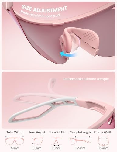 Lamicall 24g Polarized Sports Sunglasses for Men Women - UV400 Protection Sun Glasses for Baseball Running Cycling Fishing - Image 5