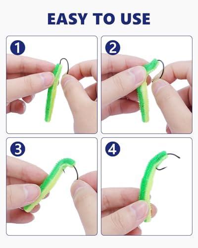 UCEC 190/220/260PCS Barbless Fishing Hooks, Carp Hooks Circle Curve Shank Fly Tying Fishing Hook Tackle Kit for Freshwater Saltwater Hair Rig Trout Size: 2# 4# 6# 8# 10# - Image 5