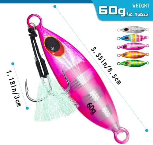 5pcs Fishing Jigs Saltwater Fishing Lures - Image 2
