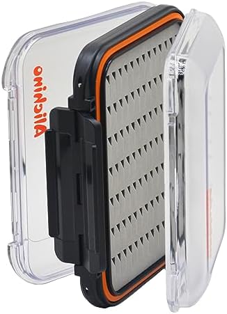 Alichino small fly box for fly files ice jig box fly box for fly fishing (grey foam insert) by ALICHINO
