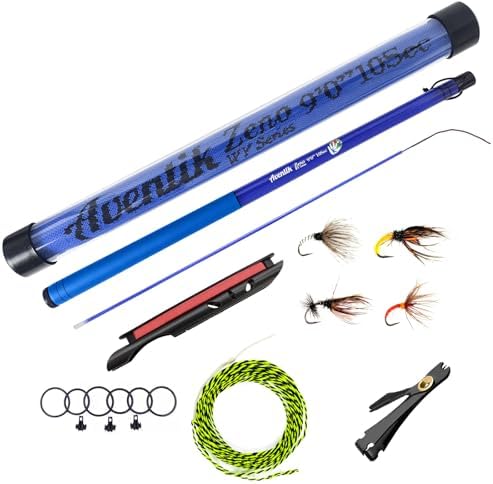 Aventik 9ft/10ft Zeno S2 Fiberglass 6:4 Tenkara Rod Kit for Anglers by EUPHENG