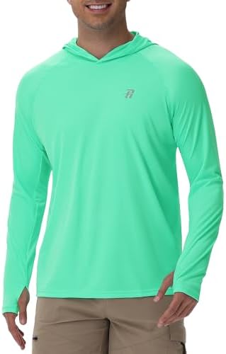 Runhit UPF 50+ Fishing Shirts for Men Long Sleeve Sun Protection Hoodie Lightweight Outdoor Workout Hiking Running Rash Guard by Runhit