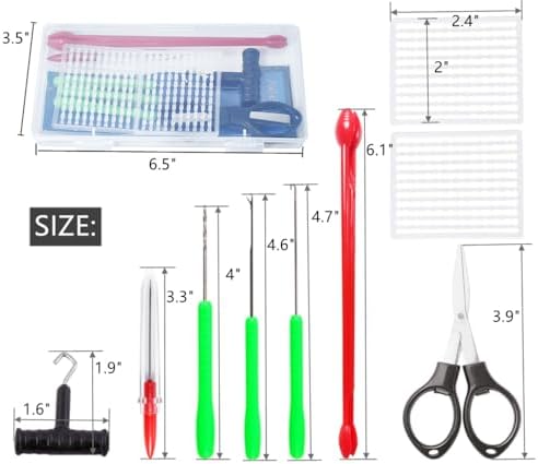 Baiting Needle for Carp Bait Rig: 8-in-1 Hair Rig Making Tool Kit Carp Fishing Equipment - Image 4