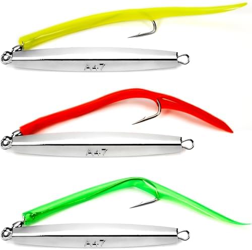 Diamond Jigs Saltwater Fishing Lures for Tuna, Striped Bass by VMSIXVM