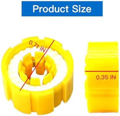 3PCS Inflatable Life Jacket Yellow Bobbin Replacement, Portable Life Vest Belt Bobbins Replacement Work with Automatic Inflator Device - Image 2