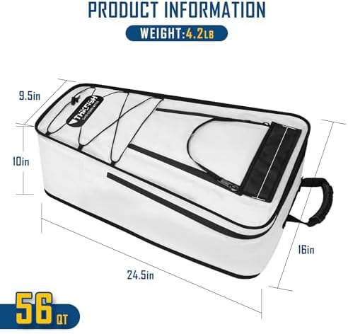 THKFISH 56QT Insulated Kayak Fish Cooler Bag, Kayak Cooler Backpack - Image 6