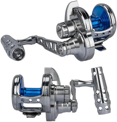 THKFISH Slow Pitch Jigging Reel, 55lbs Max Drag 6.3:1,9+2 Stainless BB Lever Drag Saltwater Heavy Duty Trolling Reel Slow Jigging Reel Saltwater Fishing - Image 2