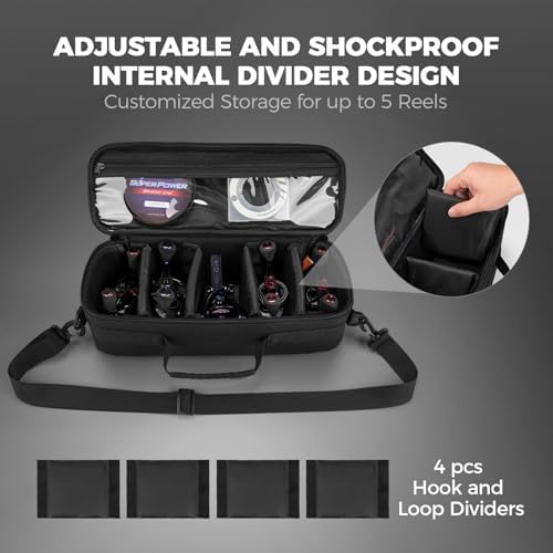 KastKing ReelTrove Fishing Reel Storage Case, Water-Resistant Fishing Bag - Image 3
