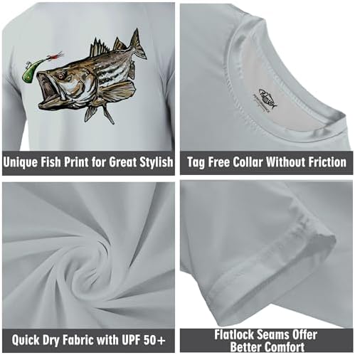 Palmyth Fishing Shirts for Men Long Sleeve UPF 50+ T Shirt Sun Protection - Image 5
