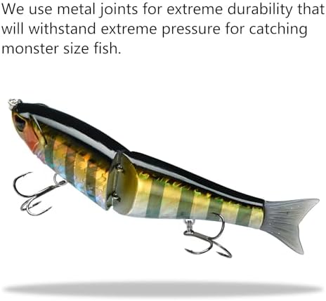 Bassdash SwimShad Glide Baits Jointed Swimbait Bass Pike Salmon Trout Muskie Fishing Lure - Image 5