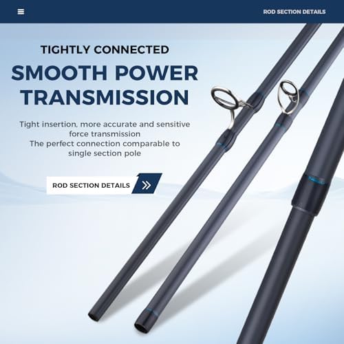 Surf Rod Graphite Surf Spinning Fishing Rod with Seaguide Reel Seat - Image 6