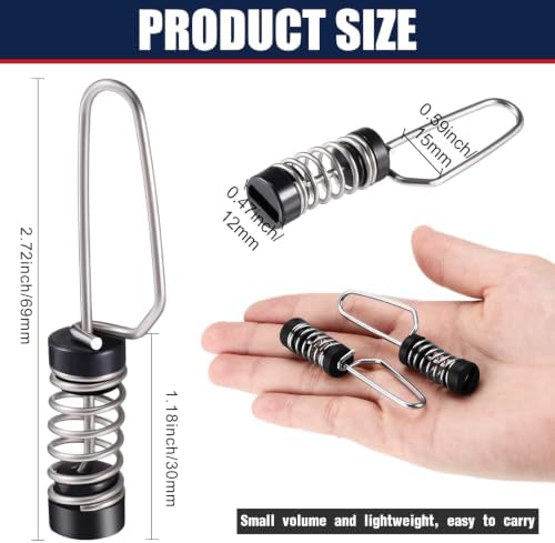 Moxweyeni Stainless Steel Boat Flag Clips for Halyards Outriggers - Image 2