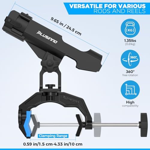 PLUSINNO 1/2/4 Pack Fishing Rod Holders for Boat, Fishing Rod Holder - Image 4