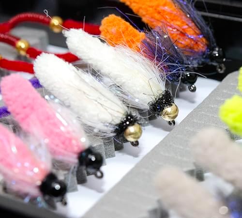 24/36/50/66 Premium Hand Tied Fly Fishing Flies Assortment | Waterproof Fly Boxes | Dry, Wet, Nymphs, Streamers, Wooly Buggers, Terrestrials | Trout, Bass Lure Set, Kit, Gift - Image 5