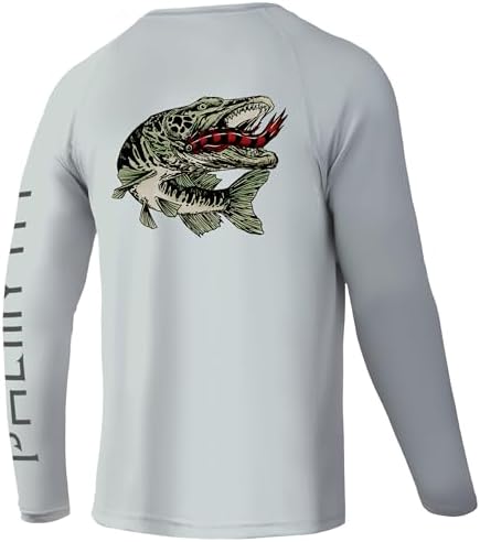 Palmyth Fishing Shirts for Men Long Sleeve UPF 50+ T Shirt Sun Protection by PALMYTH