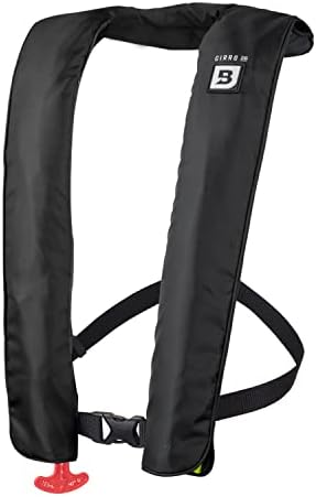 BLUESTORM Cirro 26 Automatic/Manual Inflatable Life Jacket PFD for Adults (Apex Black) | US Coast Guard (USCG) Approved Self Inflating Life Vest Preserver by Bluestorm