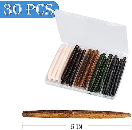 4"/5" Senko Worms Kit, Salt Impregnated Soft Plastic Lures - Image 3
