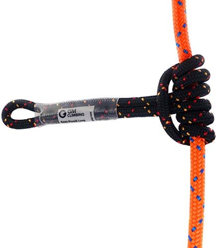 GM CLIMBING 6mm Prusik Cord Pre-Sewn 12in Prusik Loop for Climbing Arborist Rescue Mountaineering General Outdoor Use - Image 4
