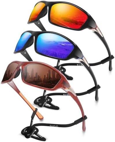 Polarized Sports Wrap Around Sunglasses Men Fishing Running Golf by Foliful