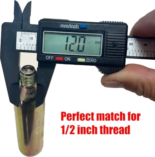 CO2 Kit Cartridge Cylinder 24/33 Gram for Automatic Inflatable Life Jackets Vest Lifesaving Belt Replacement Refill Metal Bottles 1/2-inch Thread - Image 3