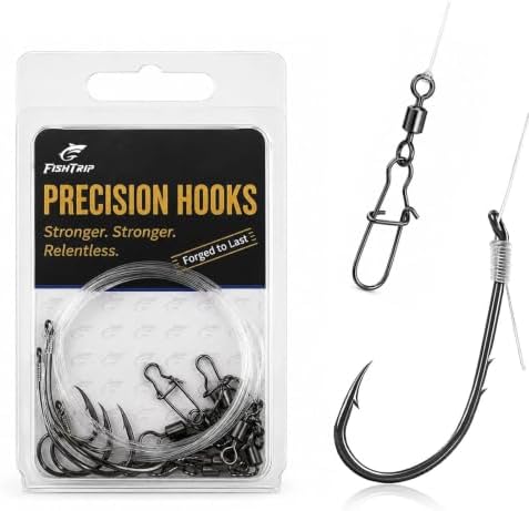 FishTrip Pre-Rigged Catfish Rig, Baitholder Fishing Hook Rig for Freshwater by FishTrip