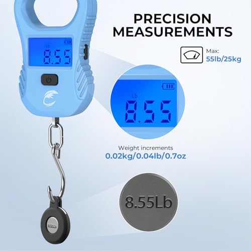 Calamus Lightweight USB Charging Fish Scale,Blue - Image 4