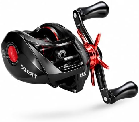 DC Baitcasting Reel with Smart Digital Brake, Anti-Backlash Fishing Reel with Signature DC Sound, Easy-Control 7.1:1 Baitcaster for Beginners & Bass Fishing by KITHWILD