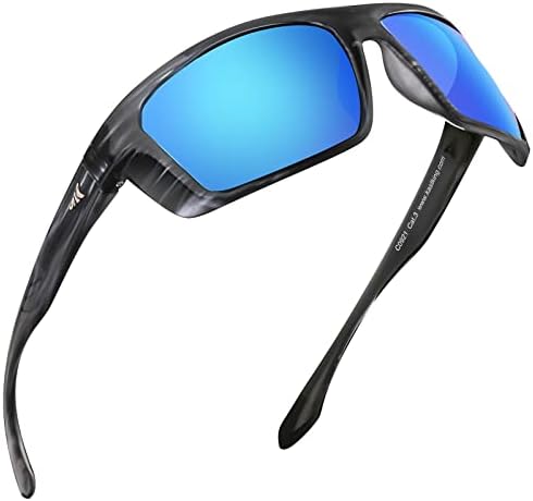 KastKing Huzzah Polarized Sport Sunglasses for Men and Women, Wrap Design by KastKing
