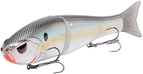 Bassdash SwimShad Glide Baits Jointed Swimbait Bass Pike Salmon Trout Muskie Fishing Lure by Bassdash