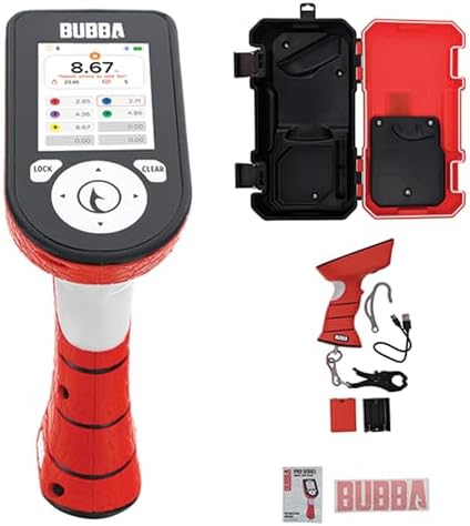 BUBBA Pro Series Smart Fish Scale - Tournament Fishing Tool with Bluetooth & Rechargeable Battery - 3 Modes, Digital Color Screen, 60lb Limit by BUBBA