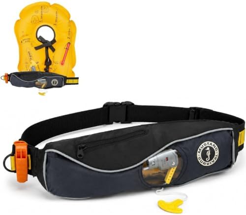 Mustang Survival Manual Inflatable PFD Belt Pack, Fluid 2.0 by MustangSurvival